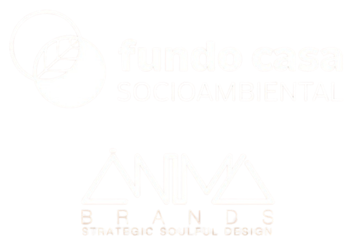 Logos Fundo Casa Socioambiental e Ânima Brands